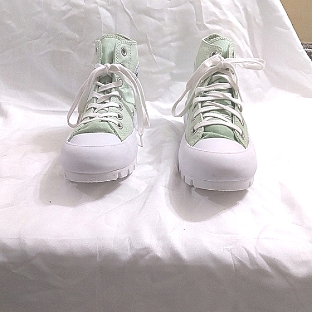 Converse Women Ct All Star Lugged Hi Green Casual Size 7 - Picture 7 of 8